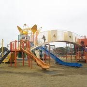 大人も子供も楽しめる公園。