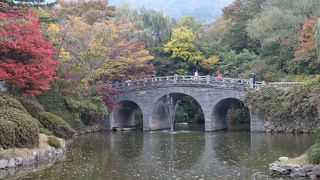 どちらも紅葉の風景と重なって美しかったです