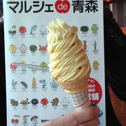 遺跡観光の休憩に美味しいソフトクリーム