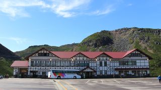 乗鞍岳のシャトルバスの終点