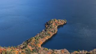 八丁出島の紅葉を見るために、30分の登山