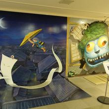 おもしろ写真が撮れるコーナー。