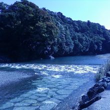五十鈴川の河原です。
