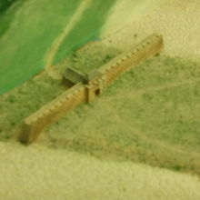 海事博物館に有った16世紀の国境のジオラマ