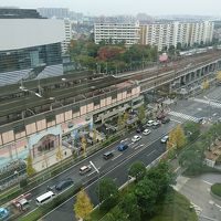 駅が見えます。