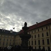 プラハ城内の噴水