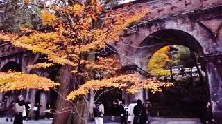 南禅寺境内にマッチしたレンガ造りの景観