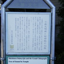 延命院内の案内板