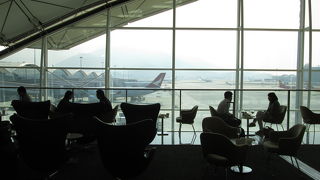 景色の良いラウンジ