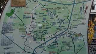 ポイントがあちこちに点在