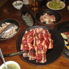 但馬屋の焼肉食べ放題メニュー