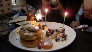 パンケーキがおいしい！