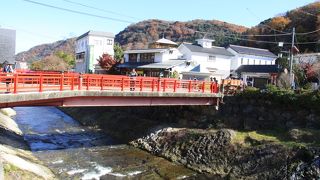 修善寺温泉の赤い橋巡り