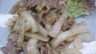 牛バラ焼き（単品）～ご飯・味噌汁だけでなくキャベツの千切りすらありませんでした～