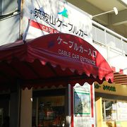 筑波山ケーブルカー入口にある売店です。