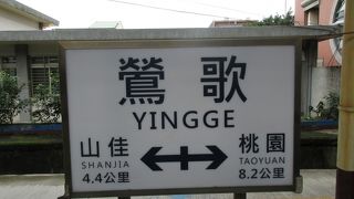 台鉄で南港駅から苗栗方面に乗って行きました。