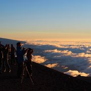 マウナケア山頂からの夕日