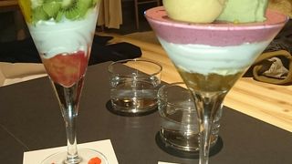 スマステーションで紹介された夜パフェおいしいかった♪