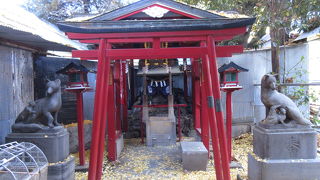 赤い鳥居が並びます