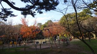 ゆったりとした児童のための公園。