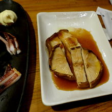 イカ一夜干し　360円　大しいたけステーキ　580円