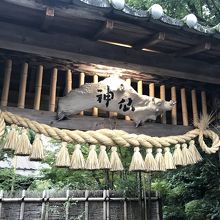 高千穂地方独特の七五三縄が飾られています。