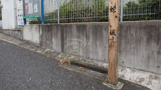 細くうねった坂