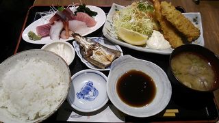 お刺身とのどぐろ地魚フライの定食～1800円で刺身・のどぐろ・焼き魚が楽しめ、お値打ちだと思います～