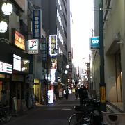 マルイシティ上野店の東側の通り