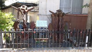 迫力のある錨です