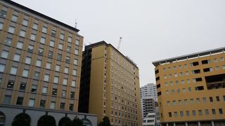 パステルカラーの街並み