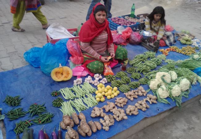 チェトラパティ野菜市場