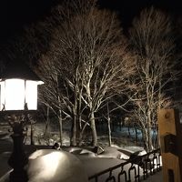 ラウンジからの雪景色