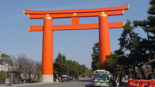 大きく立派な鳥居です