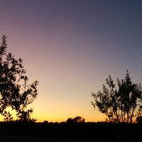 ラウンジからの夕暮れ