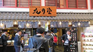 浅草寺のすぐ横（西）。