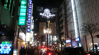 イルミネーションもすっきり、洒落ている