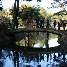 六義園 千鳥橋 