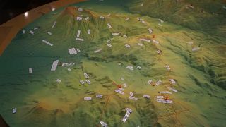 八幡平の地形全体の模型