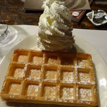 ワッフル　サクッサクッとした歯ごたえがたまらない