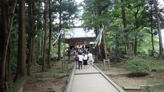 中尊寺、月見坂途中にあるお堂