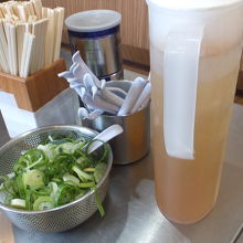 ホープ軒  ネギ入れ放題です