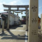 ハットリくんロードに近い神社