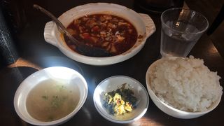 麻婆豆腐定食！