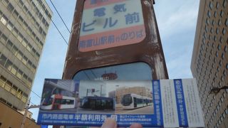 ホテル前からガラス美術館へ