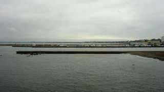 江ノ島横の漁港