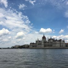 ドナウ川から見た国会議事堂