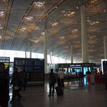 出国時の制限エリア内