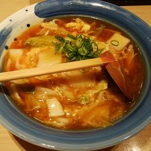 黒酢あんかけうどん