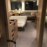 ５階にある広くて快適なツインルーム